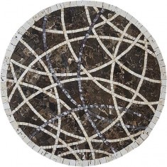 Панно Линии МПП-1 Marqvina Black d 600 мм