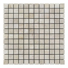 Мармурова мозаїка бежева, полірована, мармур Victoria Beige, 23x23x6 мм. МКР-2П