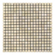 Мармурова мозаїка, бежева, полірована, 15x15x6 мм. Мармур Beige Mix. МКР-4П