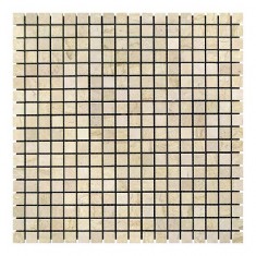 Мармурова мозаїка, бежева, полірована, 15x15x6 мм. Мармур Beige Mix. МКР-4П