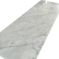 Мраморный подоконник белого, светло-серого цвета 1500х400х20 мм. Мрамор Bianco Ibiza 