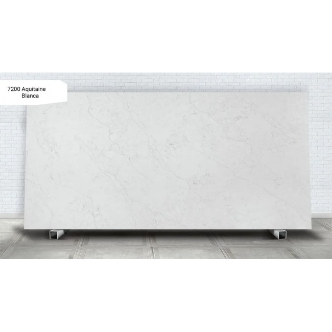 Кварцевый камень Aquitaine Blanca 7200 - белый кварц