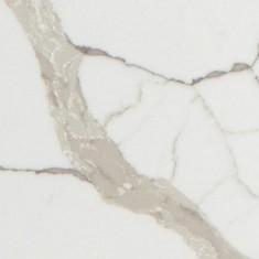 Кварцевый камень Calacatta Dauphine 7400 - белый кварц